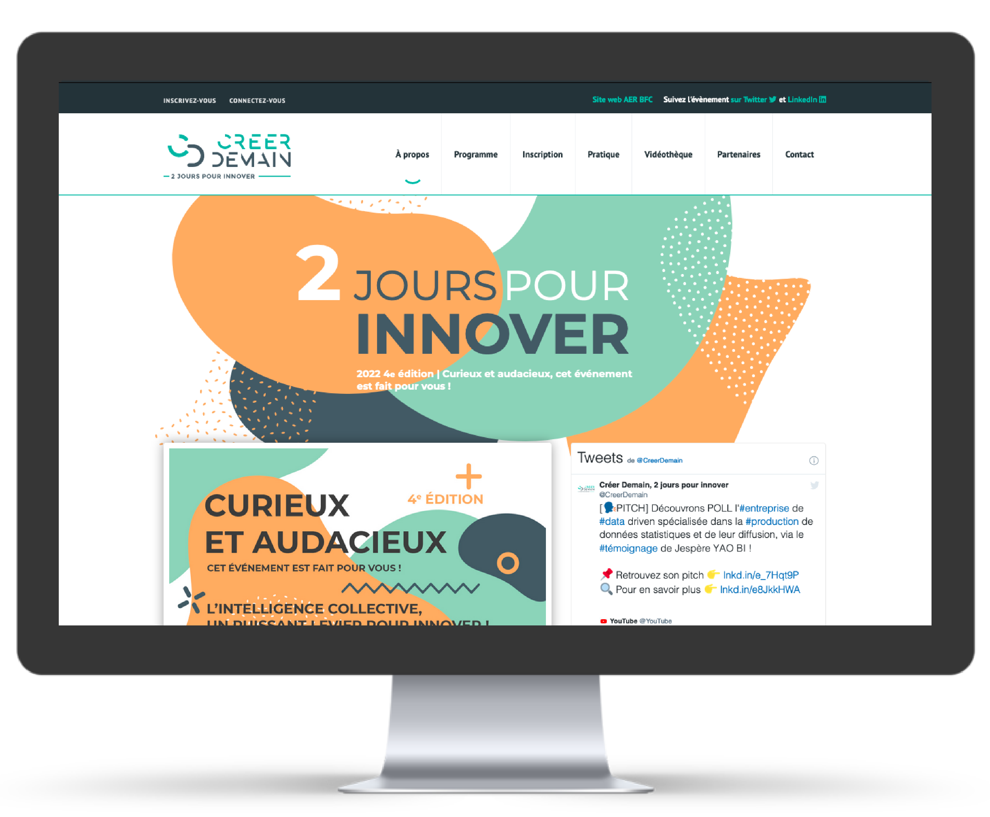 Site Créer Demain, 2 jours pour innover